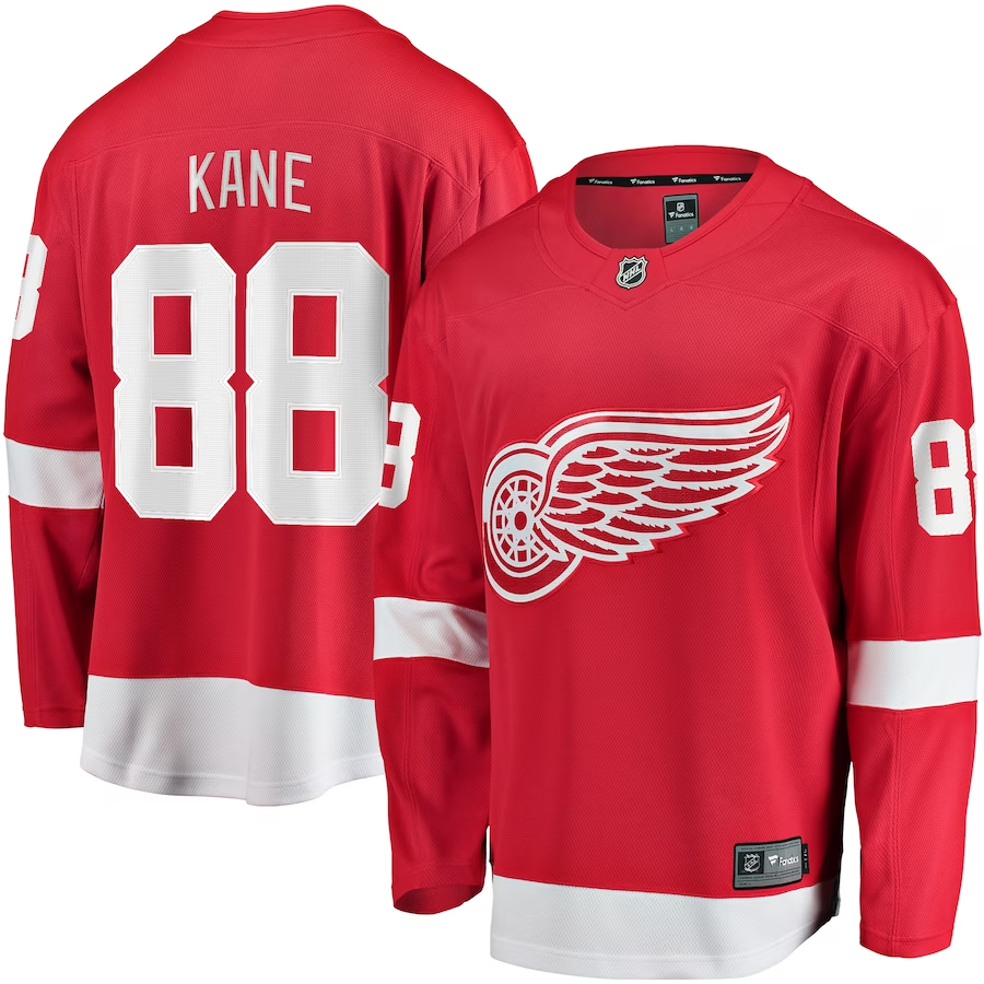 Men's Detroit Red Wings Patrick Kane #88 Red Home Breakaway Jersey
